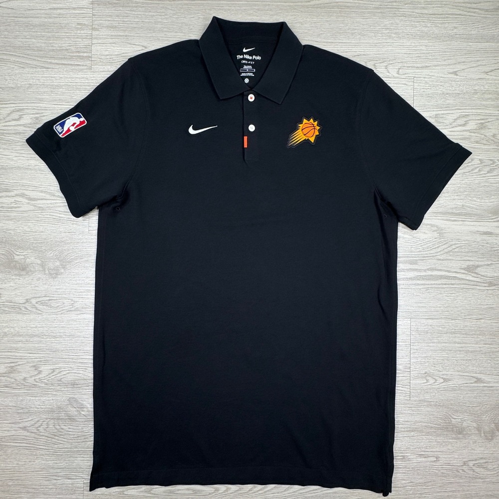 Nike Mens Polo Phoenix Suns NBA Dri-FIT Black Large Tall Short Sleeve Shirt